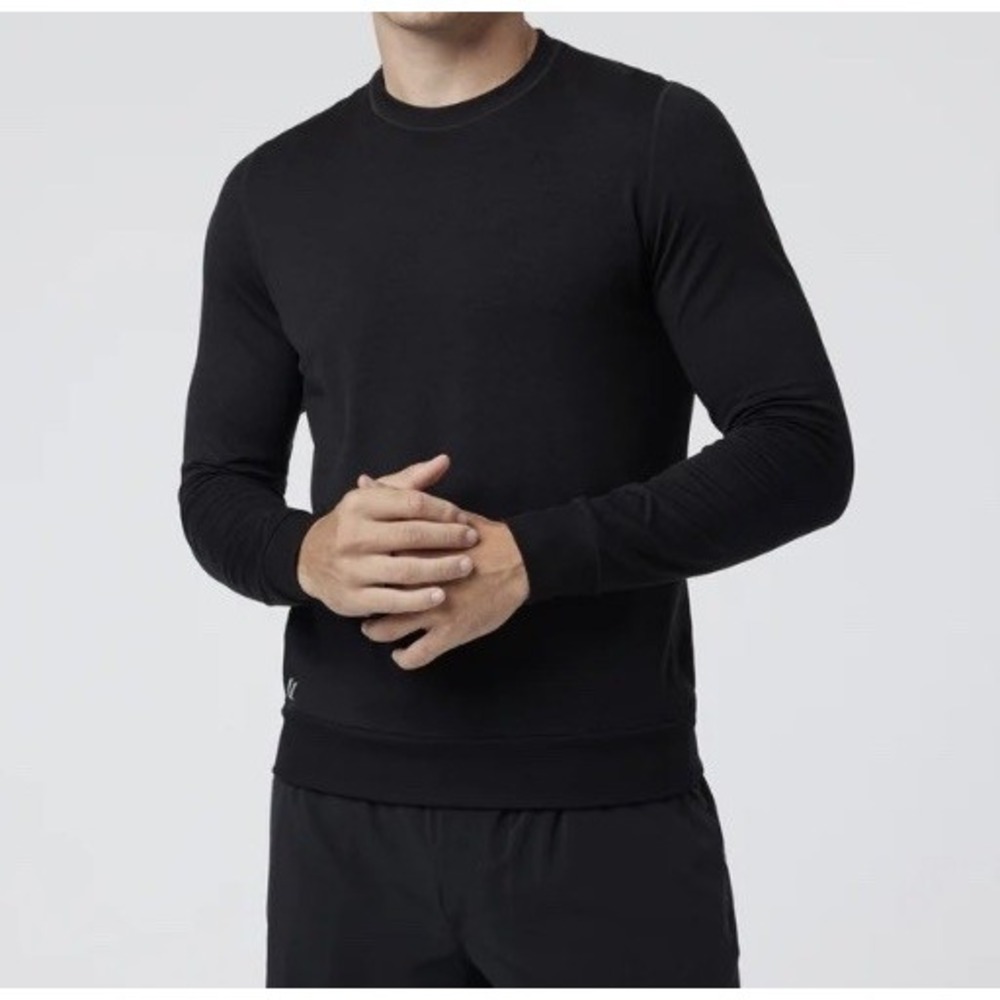 Vuori Ponto Performance Crew Men's Sz XL Black Heather Performance Running